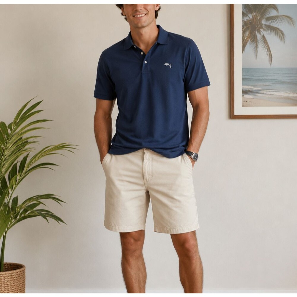Tommy Bahama Paradise Nation Men'sKhaki Beige Flat Front Shorts Size 34